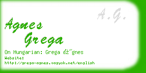 agnes grega business card